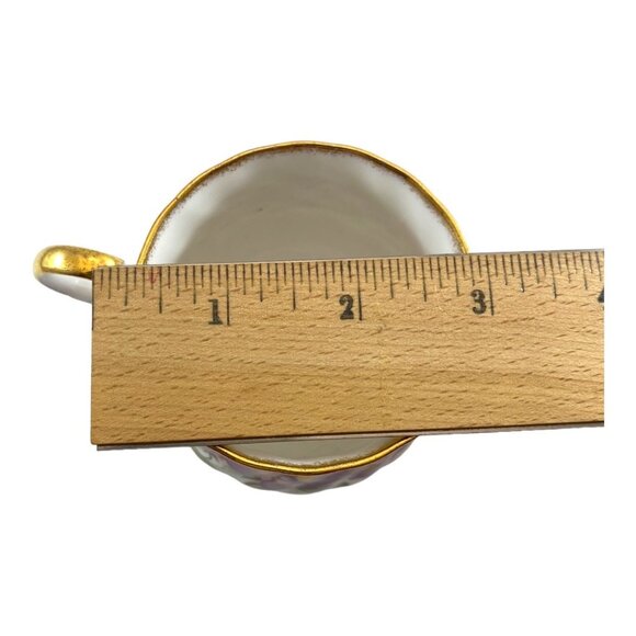 Vintage Staffordshire Fine Bone China 'Sweet Pea' April Flower Tea Cup & Saucer - Picture 4 of 9